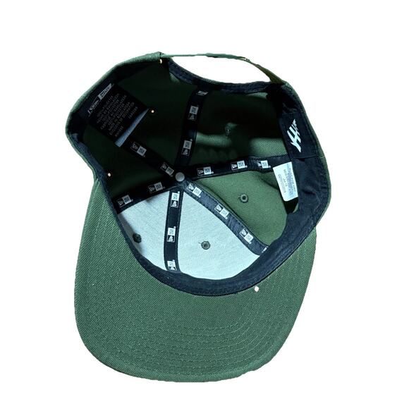 New Era Mens Paper Plane “the Original Crown Snap Back” 59Fifty Hat Dark Green - Picture 7 of 7